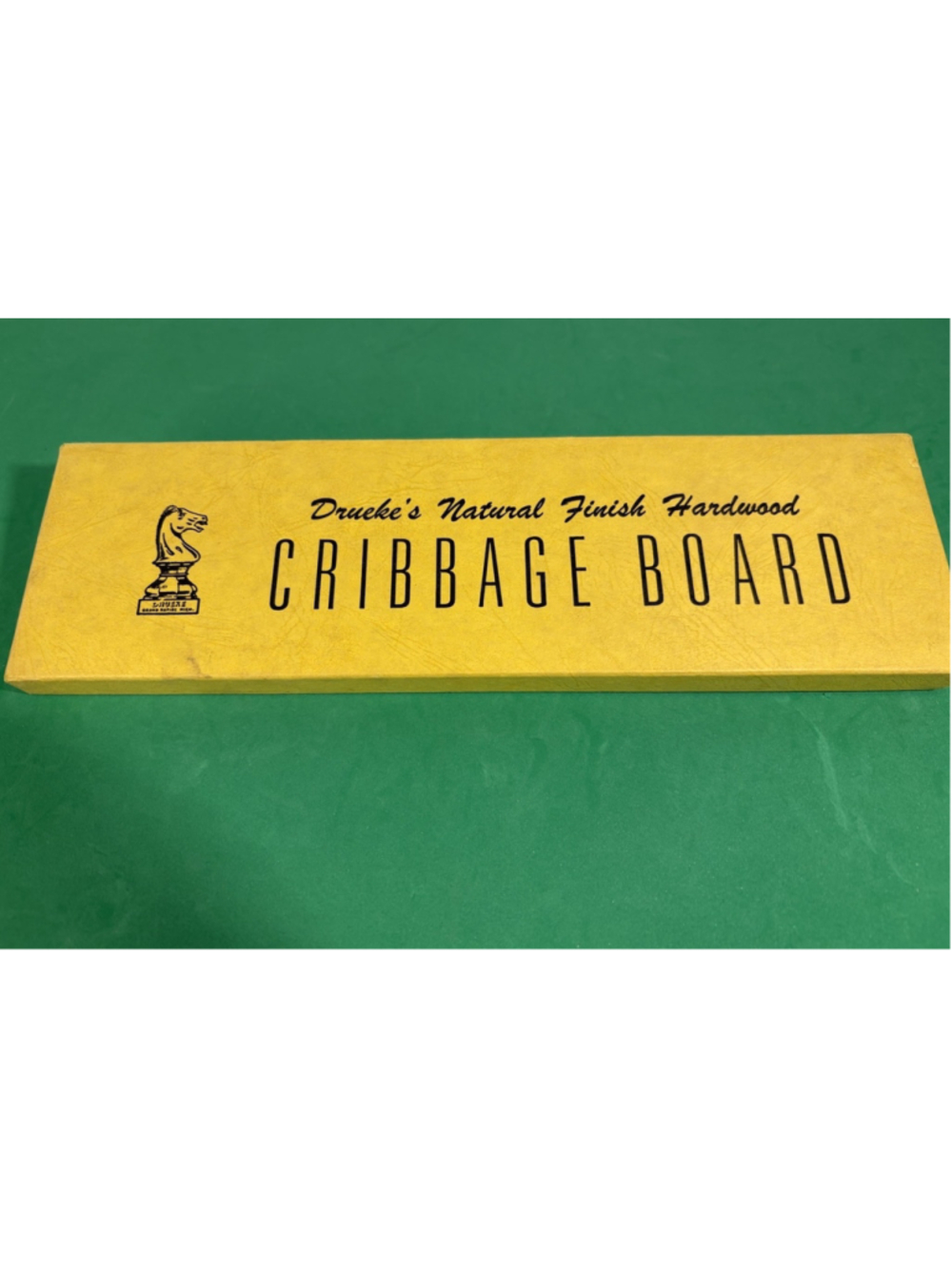 Drueke #2050-Cribbage Board-natural Hardwood Finish-mint Condition -new Oldstock